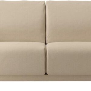 Heathered Beige Cotton Canvas Sofa Body 2 Seater for Urethane Pocket Coil