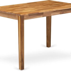 Rectangle Kitchen Dining Table, 30x48 Inch, Natural