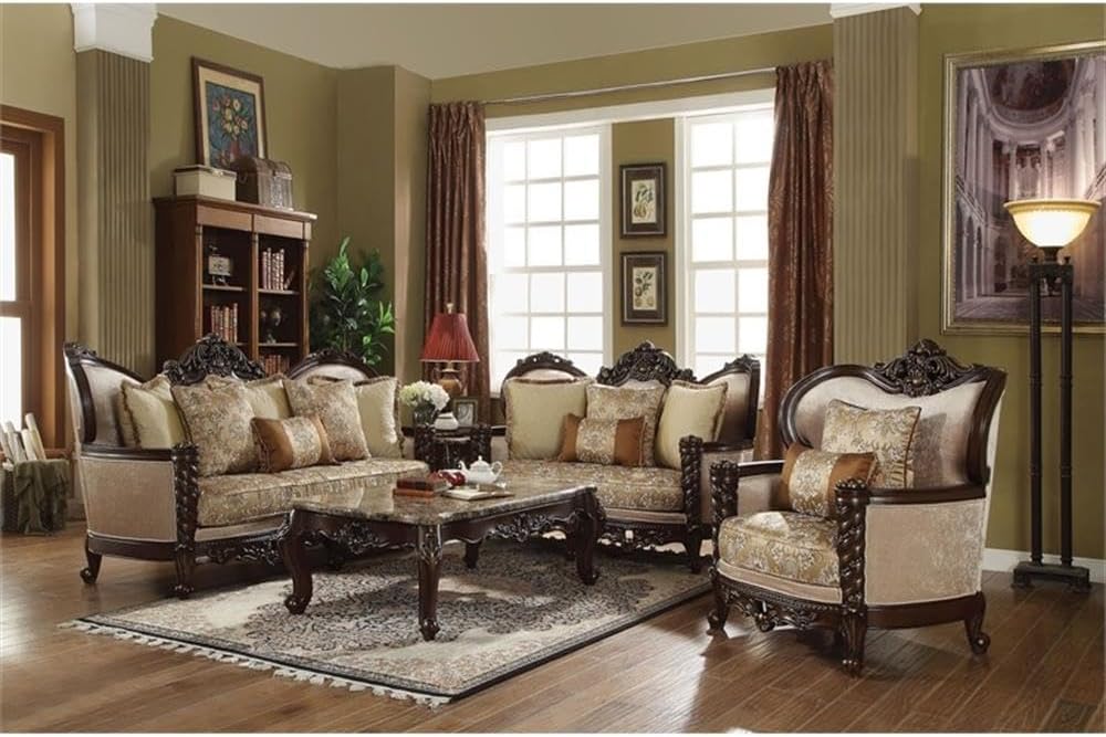 Traditional Sofa with Queen in Dark Walnut - Image 2