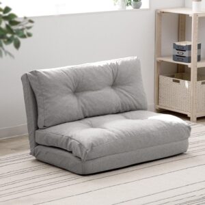 Multi-Use Sofa Bed, 3- Width, 35.4 inches (90 cm), 14 Levels of Reclining, Seat, 1 Seat, Sofa, Foldable, Width 35.4 x Depth 26.0-80.7 x Height 4.7-4.0 inches (90 x 66-205