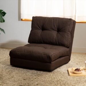 Multi-Use Sofa Bed, 3-, Width 23.6 inches (60 cm), 14 Levels of Reclining, 1 Seat, Sofa, Foldable, Width 23.6 x Depth 26.0 - Height Approx. 4.7-40.7 inches (60 x 66-205 x 12